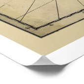 湾岸初期地図1784 ポスター (角)