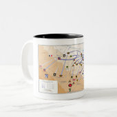 湾岸戦争の上敷のマグ ツートーンマグカップ (正面左)