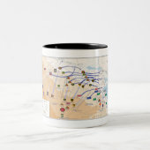 湾岸戦争の上敷のマグ ツートーンマグカップ (中央)