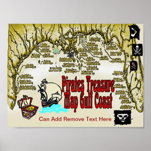 湾岸海賊宝物地図 ポスター (正面)
