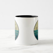 湾岸海辺海鳥 ツートーンマグカップ (中央)