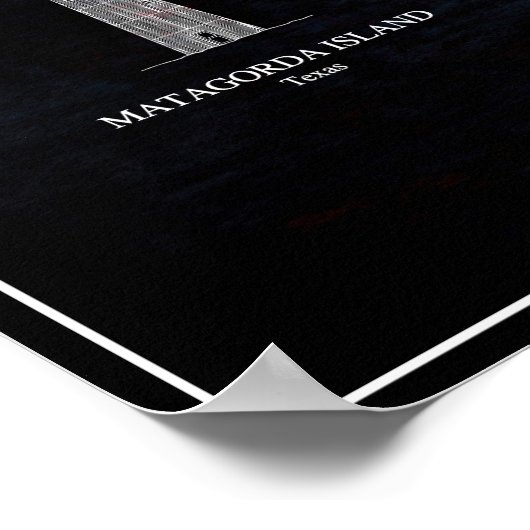 湾岸灯台の青写真 ポスター (角)