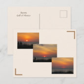 湾岸葉書の日没 ポストカード (正面/裏面)