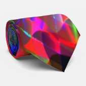湾曲したカラフル三角形または色の付いた波紋 ネクタイ (ロール)