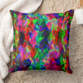 湾曲したカラフル三角形または色の付いた起伏 クッション (ブランケット)