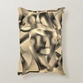 湾曲したカーキまたはベージュの形状、明るい色調 アクセントクッション (正面(垂直))