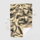 湾曲したカーキまたはベージュの形状、明るい色調 ゴルフタオル (インサイチュ)