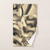 湾曲したカーキまたはベージュの形状、明るい色調 バスタオルセット (ハンドタオル)