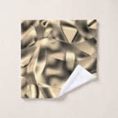 湾曲したカーキまたはベージュの形状、明るい色調 バスタオルセット (ウォッシュタオル)