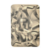 湾曲したカーキまたはベージュの形状、明るい色調 バスマット (正面縦)