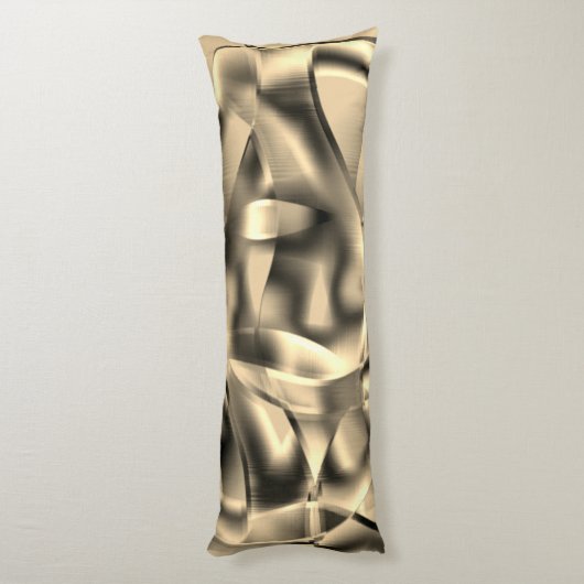 湾曲したカーキまたはベージュの形状、明るい色調 ボディピロー (裏面 (縦))