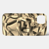 湾曲したカーキまたはベージュの形状、明るい色調 Case-Mate iPhoneケース (裏面 (横))