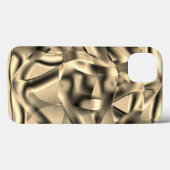 湾曲したカーキまたはベージュの形状、明るい色調 Case-Mate iPhoneケース (裏面 (横))