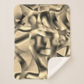 湾曲したベージュまたはカーキの形状、明るい色調 シェルパブランケット (正面)