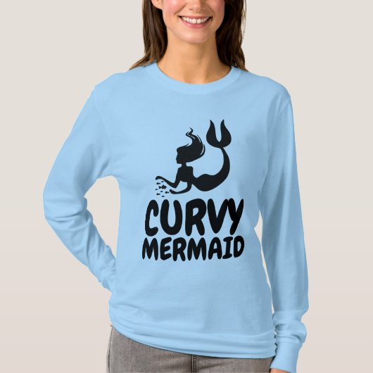 湾曲した人魚Tシャツ Tシャツ (正面)