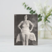 湾曲した入れ墨の女性 ポストカード (スタンド正面)