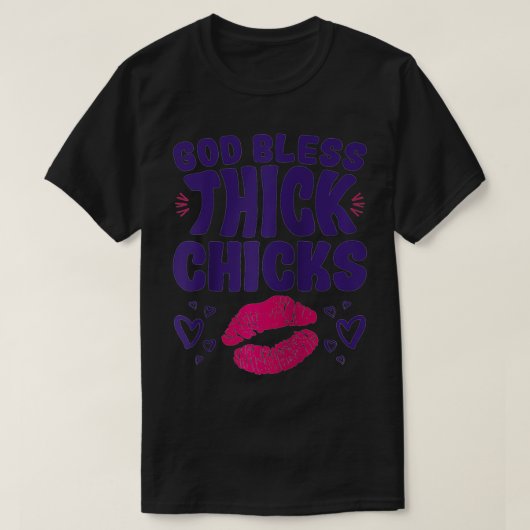 湾曲した女性神の恵み厚い雛 Tシャツ (デザイン正面)