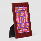 湾曲した格子状抽象芸術フォトフレーム フォトプラーク (側面)