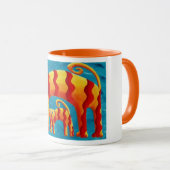 湾曲した猫 マグカップ (正面右)