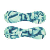 湾曲した緑がかった青の形状、派手なシアン色 野球ボール (パネル)