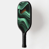 湾曲した緑の型枠 ピックルボールラケット (左)