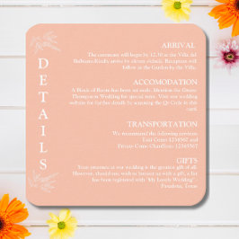 湾曲はっきりした赤面ピ結婚ンク詳細 エンクロージャーカード