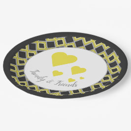 湾曲タイポグラフィエリア ペーパープレート