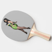 湾曲ビッグボトムレディ卓球ラケット 卓球ラケット (横)