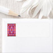 湾曲プレイド差出人住所ラベル ラベル (インサイチュ)