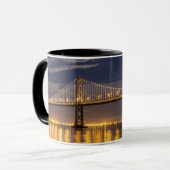 湾橋上のmoonrise今夜 マグカップ (正面左)