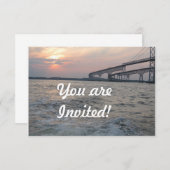 湾橋日没の招待状 招待状 (正面/裏面)