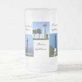 湾海岸の灯台 フロストグラスビールジョッキ (中央)