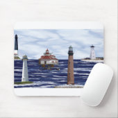 湾海岸の灯台 マウスパッド (マウス)