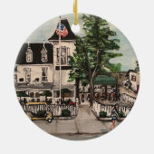 "湾置のの公園ホテル"の円のオーナメント セラミックオーナメント (裏面)