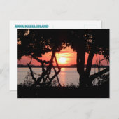 湾越しの日の出 ポストカード (正面/裏面)