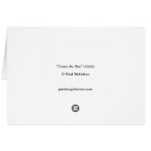 "湾"の下のポールMcGeheeカード (裏面横)