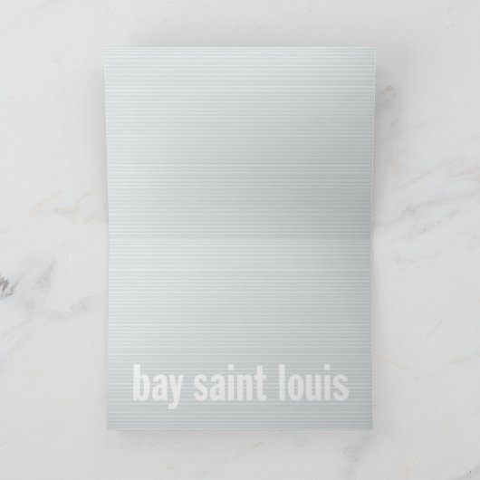 "湾"の挨拶状 カード (内部)