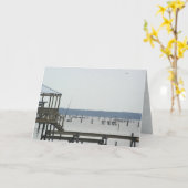 "湾"の挨拶状 カード (黄色い花)