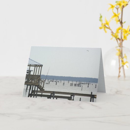 "湾"の挨拶状 カード (黄色い花)