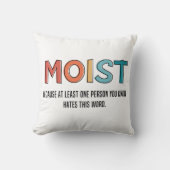 湿ったおもしろいことわざの湿ったユーモアおもしろいギフト クッション (正面)