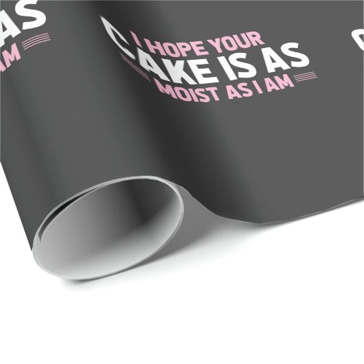 湿ったケーキ大人のユーモア汚れとベーカーおもしろいー ラッピングペーパー (ロールコーナー)