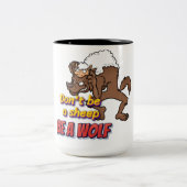 「湿ったファッションがワイルドハートに!」 ツートーンマグカップ (中央)