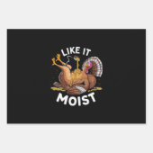 湿った感謝祭の七面鳥の肉汁が好きだ ラッピングペーパーシート (正面)