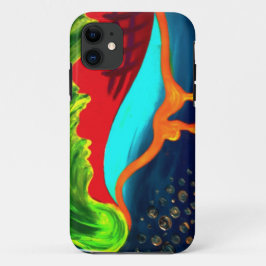 湿った抽象的な形 iPhone 11 ケース