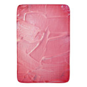 湿った絵を描ピンクの桃の滴下感 バスマット (正面縦)