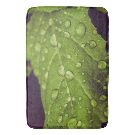 湿った葉 バスマット (正面縦)