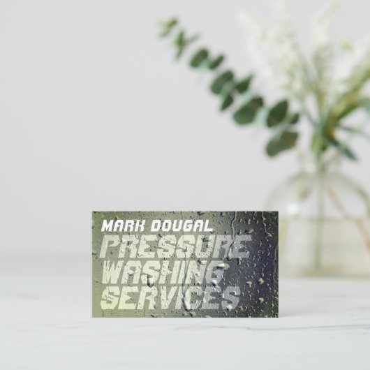 湿フェイク面 名刺 (スタンド正面)