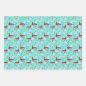 湿地のアヒル ラッピングペーパーシート (正面3)