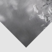 湿地のヘロンの黒と白のデコパージュ 薄葉紙 (詳細)