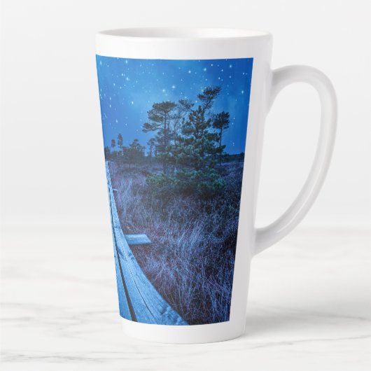 湿地の夜 カフェラテマグ (右)